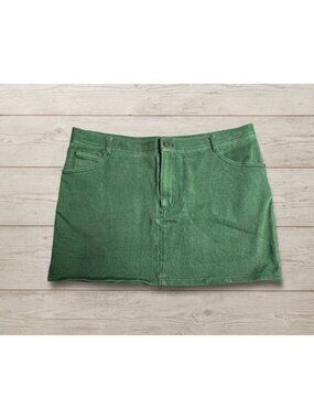 Women's - Megan Renee Green Mini Skirt, Size 33